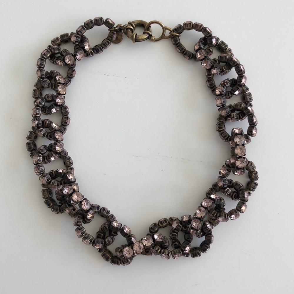 J.Crew chain necklace with crystals